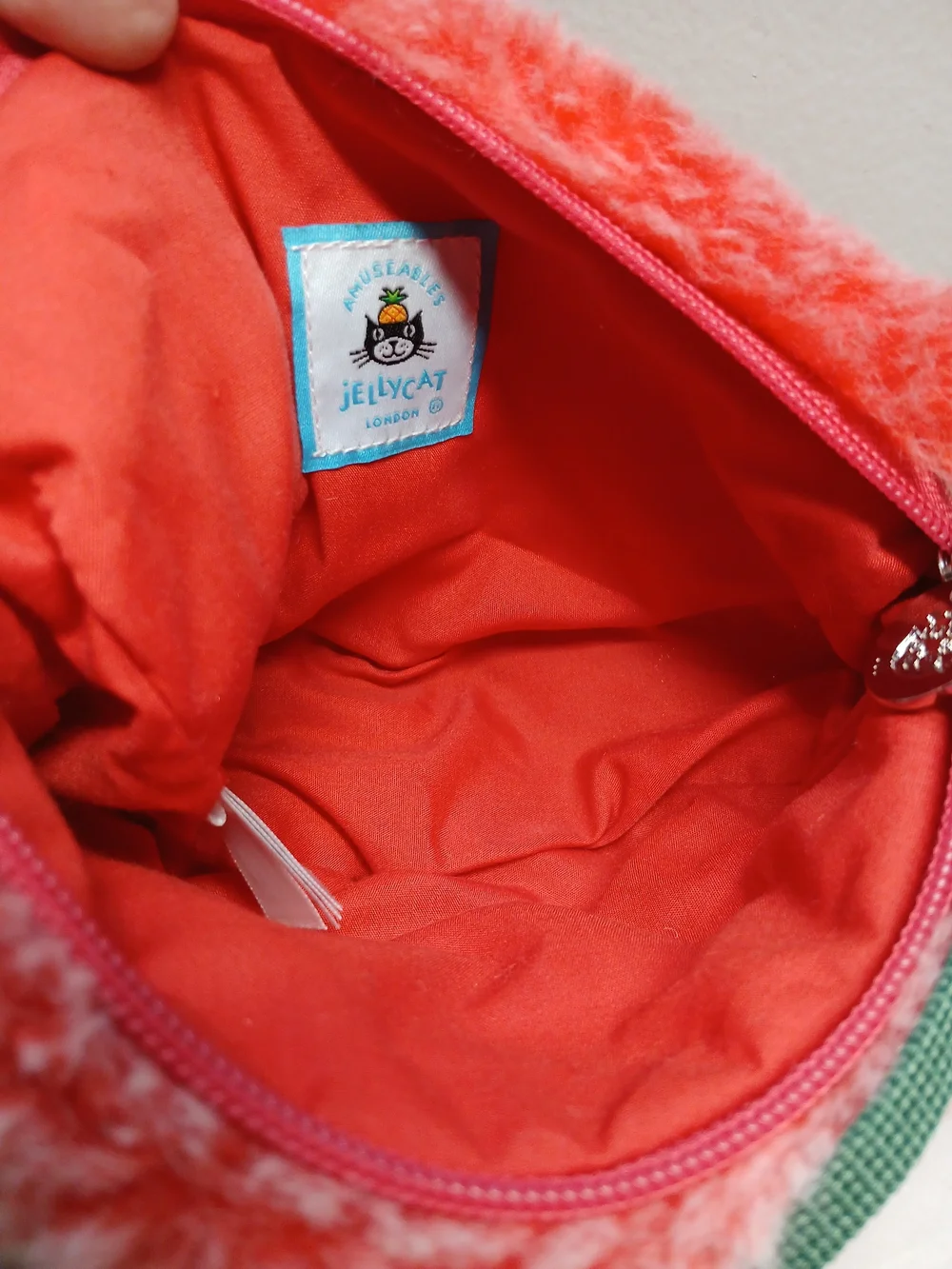 Jellycat Watermelon Plush Crossbody Bag in Red, Green & Brown